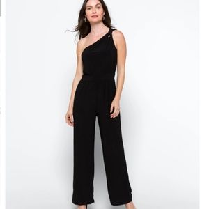 Kaileigh Luna One Shoulder Knit Jumpsuit
